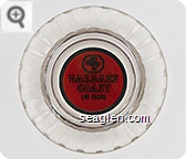 Barbary Coast, Las Vegas - Black on red imprint Glass Ashtray