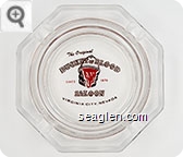 The Original Bucket of Blood Saloon, Since 1876, Virginia City, Nevada - Brown and red imprint Glass Ashtray