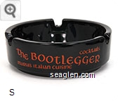 Cocktails, the Bootlegger, Maria's Italian Cuisine - Orange imprint Glass Ashtray