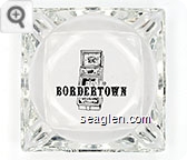 Bordertown - Black imprint Glass Ashtray