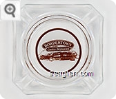Bordertown, Casino - Restaurant - Brown on white imprint Glass Ashtray