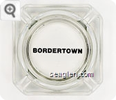 Bordertown - Black imprint Glass Ashtray