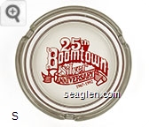 Boomtown, 25th Silver Anniversary, 1967-1992 - Red imprint Glass Ashtray