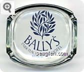 Bally's, Park Place Casino Hotel, Atlantic City - Blue imprint Glass Ashtray