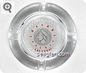 Relive the Legend, Caesars Palace, Las Vegas - Black and red imprint Glass Ashtray