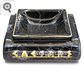 Caesars - Gold imprint Porcelain Ashtray