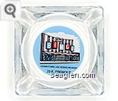 Club Bingo, Downtown Las Vegas, Nevada, 23 E. Fremont - Black on blue imprint Glass Ashtray