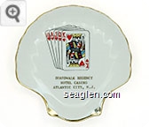 Boardwalk Regency, Hotel Casino, Atlantic City, N.J. - Gold imprint Porcelain Ashtray