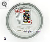 Boardwalk Regency, Hotel Casino, Atlantic City, N.J. - Gold imprint Porcelain Ashtray