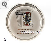 Boardwalk Regency, Hotel Casino, Atlantic City, N.J. - Gold imprint Porcelain Ashtray