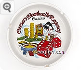 Caesars - Boardwalk - Regency Casino - Multicolor imprint Porcelain Ashtray