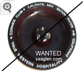 Corner Club, Caliente, Nev., True Western Hospitality, Operated by Edith House - White imprint Glass Ashtray