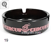 Circus Circus - Pink imprint Glass Ashtray
