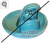 Chicken Hut, Reno NEV - Black imprint Porcelain Ashtray