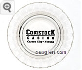 Comstock Casino, Carson City - Nevada - Black imprint Glass Ashtray