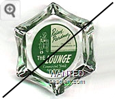 Relax, Pardner! . . . Enjoy the Friendly Atmosphere of The Lounge, Commercial Hotel, Elko, Nevada - White on green imprint Glass Ashtray