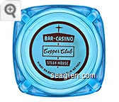 Bar - Casino, Copper Club, Steak House Highway 8A - Battle Mountain - Nevada - Red on white imprint Glass Ashtray