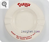 Danny's, Desert Inn Rd. & Boulder Hi-Way, Las Vegas, Nevada - Red imprint Porcelain Ashtray