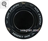 Desert Inn, Las Vegas - White imprint Glass Ashtray