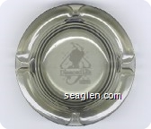 Diamond Lil's Gambling Parlour - White imprint Glass Ashtray