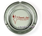 Diamond Jim's, Casino Center, Las Vegas - Nevada - Red imprint Glass Ashtray