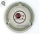 Hotel Elwell, Las Vegas, first at carson - Red imprint Glass Ashtray