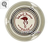 The Fabulous Flamingo Hotel, The Showplace of the Nation, Las Vegas, Nevada - Red imprint Glass Ashtray