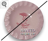 The Fabulous Flamingo, Las Vegas Nevada - Pink imprint Porcelain Ashtray