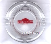 Fort McDowell Casino - Red imprint Glass Ashtray