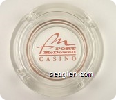 Fort McDowell Casino - Pink imprint Glass Ashtray