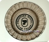 Frontier Hotel, Las Vegas - Black imprint Glass Ashtray