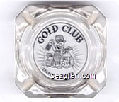 Gold Club, Sparks - Nevada - Black imprint Glass Ashtray