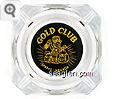 Gold Club, Sparks - Nevada - Yellow on black imprint Glass Ashtray