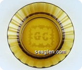 GC - Etched imprint Glass Ashtray