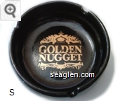 Golden Nugget, Las Vegas - Gold imprint Porcelain Ashtray