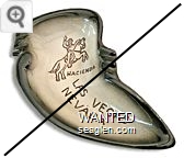 Hacienda, Las Vegas, Nevada - Black imprint Ceramic Ashtray
