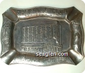 Harrah's Club ''Your Reno Host'' More Jackpots - Molded imprint Metal Ashtray