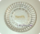 Harrah's, Reno Hotel Casino - Yellow imprint Glass Ashtray