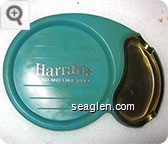 Harrah's, Reno and Lake Tahoe - Gold imprint Plastic Ashtray
