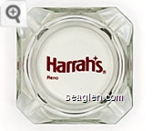 Harrah's, Reno - Red imprint Glass Ashtray