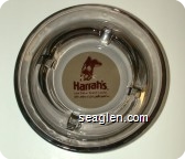 Harrah's Lake Tahoe Resort Casino, Here's where it starts gettin' good sm - Brown on beige imprint Glass Ashtray