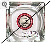 Harry's Club, Hawthorne, Nev. - Black and red on white imprint Glass Ashtray