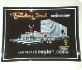 Holliday Inn Centerstrip, Las Vegas, Nevada - Multicolor imprint Glass Ashtray