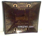1966, Binion's Horseshoe Hotel - Casino Downtown Las Vegas, Nevada - Gold imprint Glass Ashtray