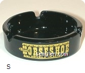 Binions Horseshoe, Hotel & Casino, See $1,000,000 in Cash!, In The Horseshoe Casino, Authentic Mexican Food, Sombrero Room, Las Vegas, Nevada - Yellow imprint Glass Ashtray