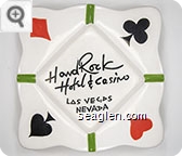 Hard Rock Hotel & Casino, Las Vegas, Nevada - Black imprint Porcelain Ashtray