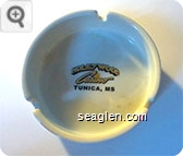 Hollywood Casino, Tunica, MS - Yellow and black imprint Porcelain Ashtray