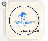Imperial Palace, Las Vegas, Nevada - Blue imprint Ceramic Ashtray