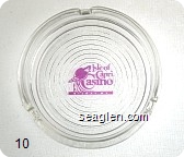 Isle of Capri Casino, Biloxi, MS - Violet imprint Glass Ashtray