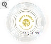 Jerry's Nugget, JN, 1821 Las Vegas Blvd. N. - Gold imprint Glass Ashtray